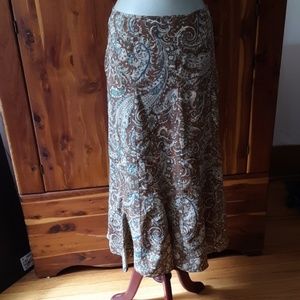 Charter club paisley maxi skirt